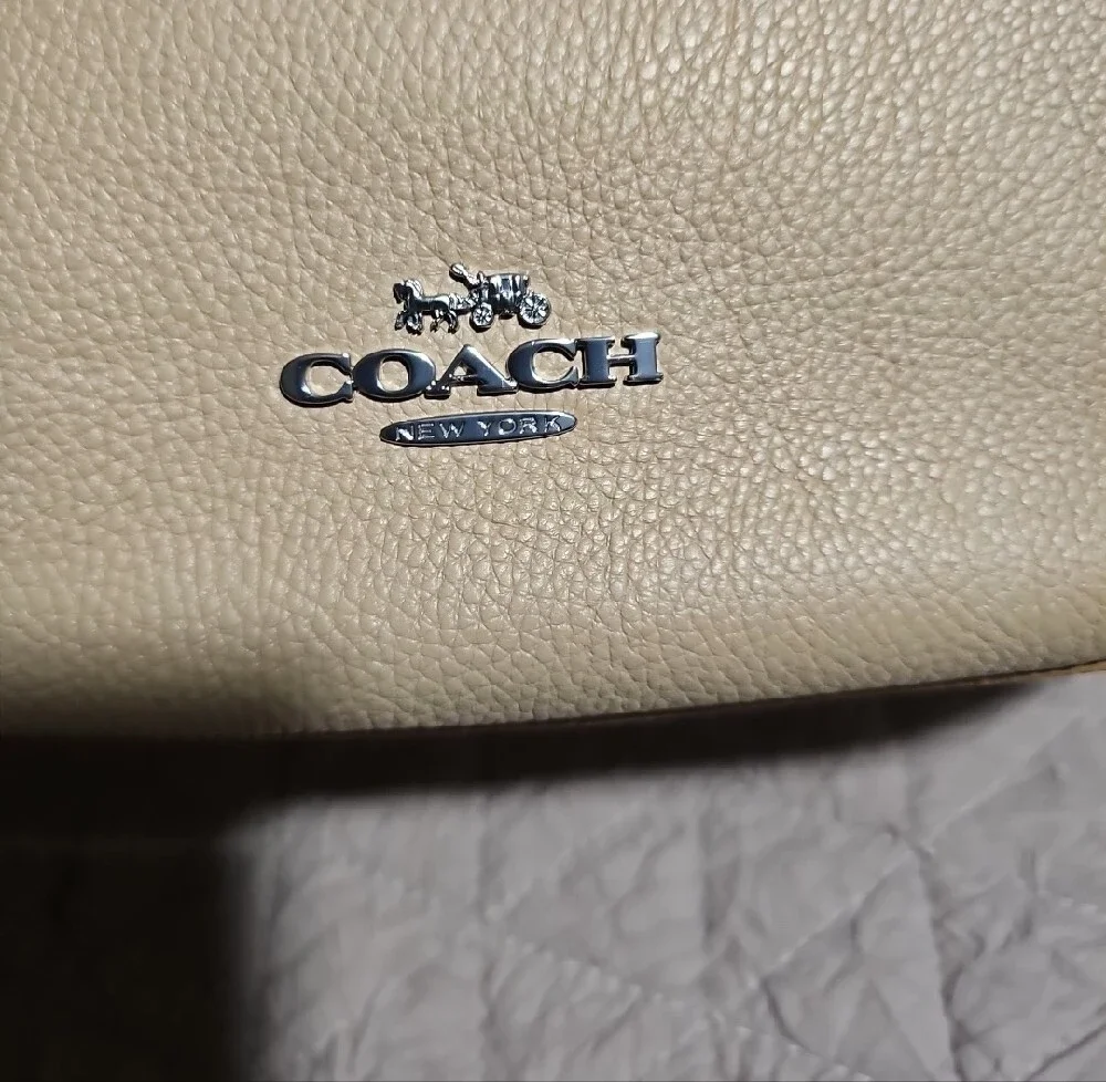 Coach New CH508 Mara Hobo Shoulder Crossbody Bag Sandy Beige Chalk Trim